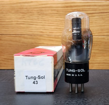 Tung Sol Type 43 Vacuum Tube Tested Foil Getter