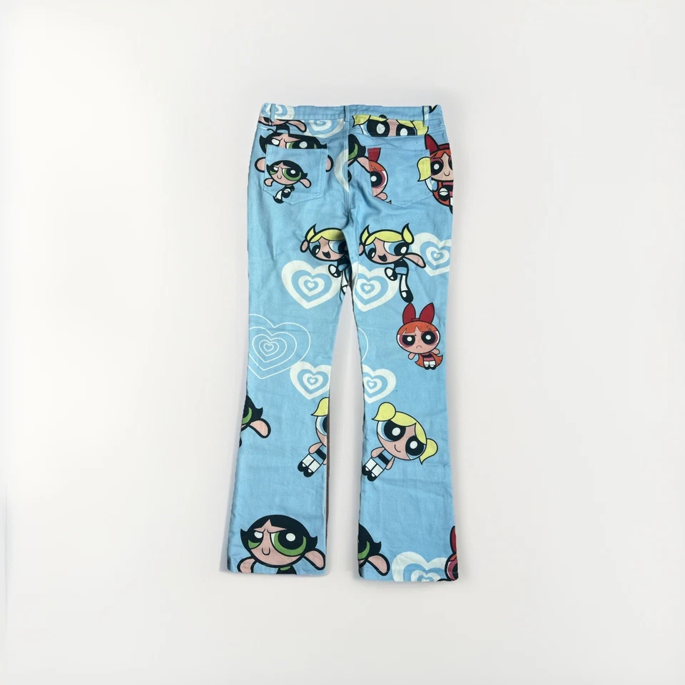Pantalones de mezclilla Power Puff para niñas Rowme, Cartoon Network, talla grande Foto 4 de 4