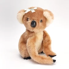 Vintage Dakin Koala Bear 1978 Plush Sitting Hook And Loop Arms Stuffed Animal 7"