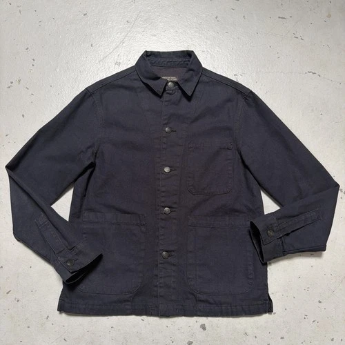 Imogene & Willie Canvas Chore Jacket French Euro Military Style Made In USA XS-S video thumbnail