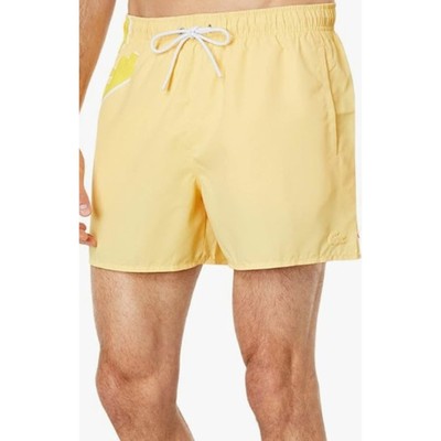Lacoste Men's Crocodile Mesh Lined Swimming Trunks Napolitan Yellow S
