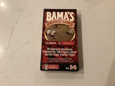 Alabama Football 14 - VHS BAMA'S GREATEST GAMES  Georgia Harry Gilmer 