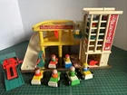 Vintage 1970s Fisher-Price Little People Action Garage 930 Set Cars Extra