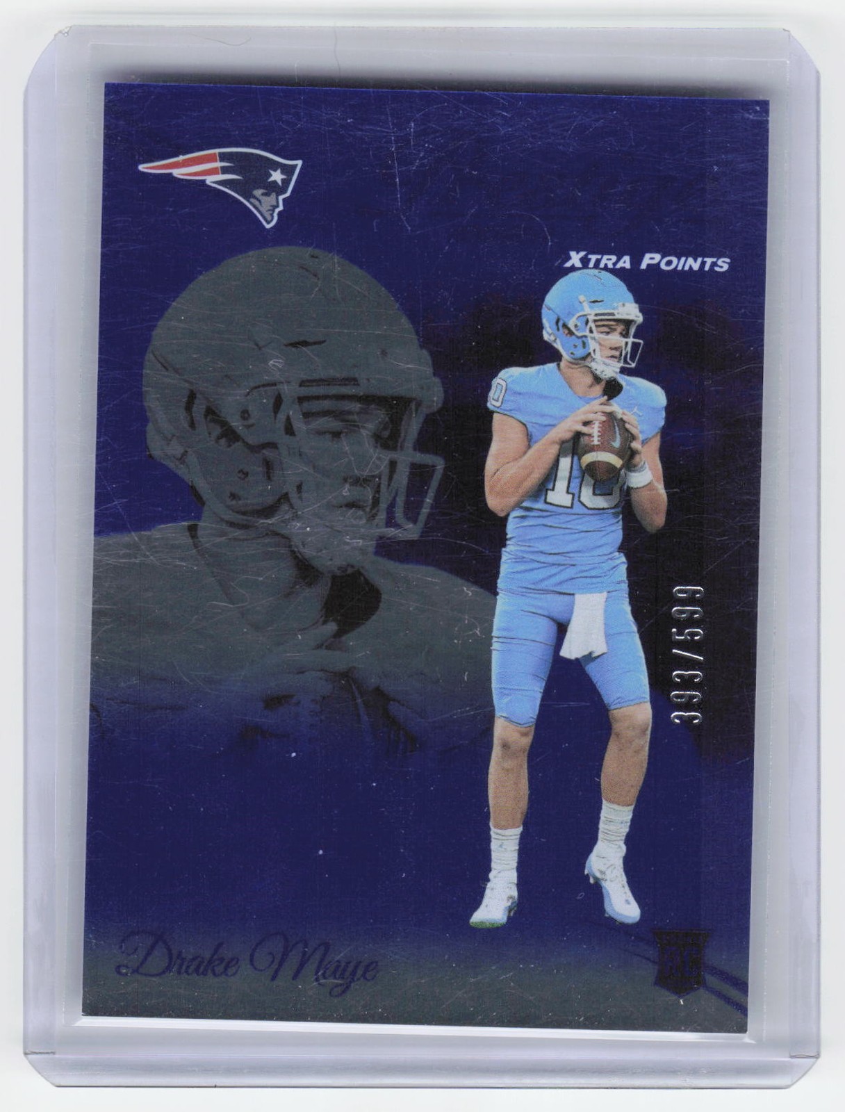 2024 Panini Prestige #304 Drake Maye Blue Xtra Points #/599 RC