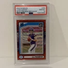2024 Panini Donruss Rated Rookie J.J. McCarthy Optic Preview Red Wave PSA 10
