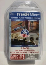 Freeze Miser Outdoor Faucet Freezer Protection 2 Pack