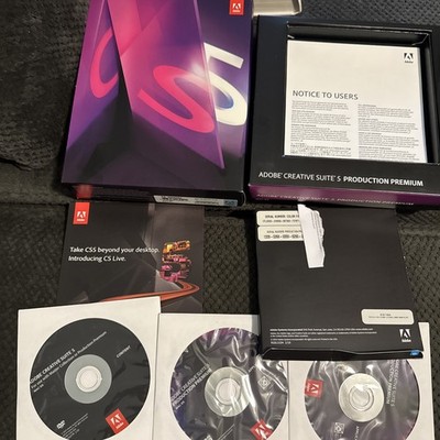 Adobe Creative Suite 5.5 Production Premium for MAC OS - Instructions Included