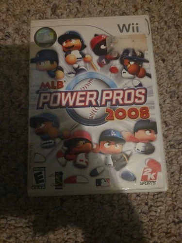 MLB Power Pros 2008 Nintendo Wii Sports Game Baseball Nes Switch Vintage Rare