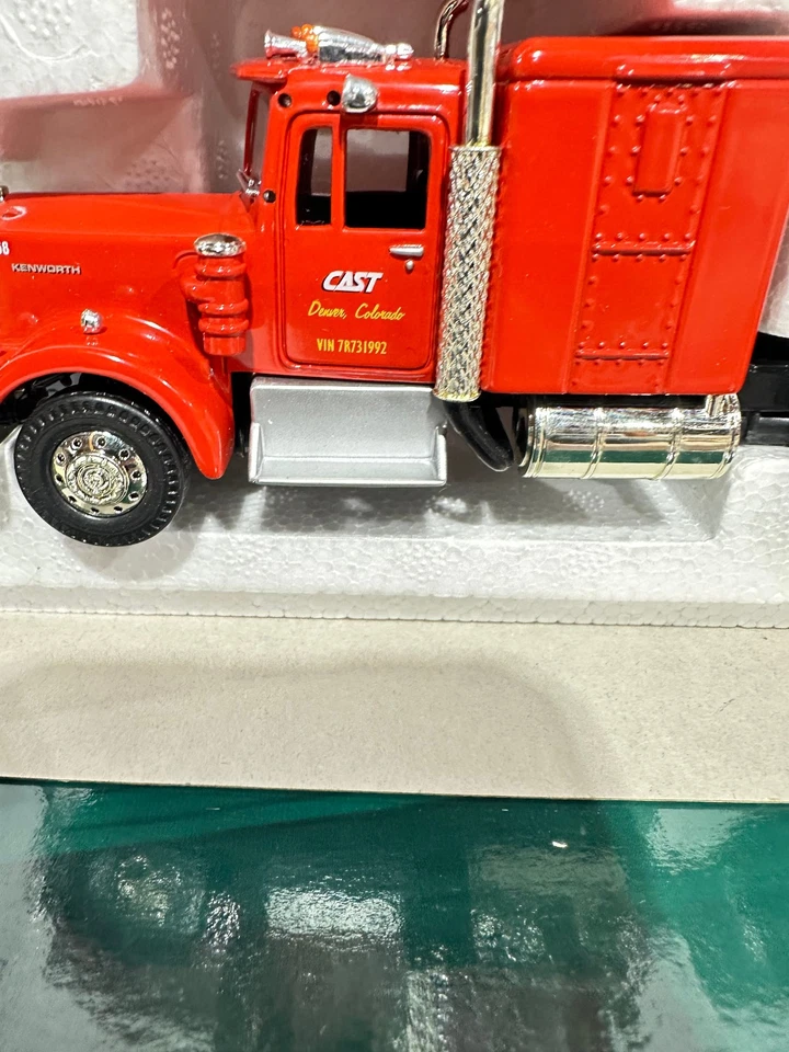 Cast Transportation Kenworth W925 Semi W/ Culvert Load By Corgi 1/50th Scale - Image 4 of 4