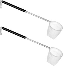 2 PCS Aquarium Shrimp Net, 2 Inch Small Fish Nets for Fish Tank with Long Extend