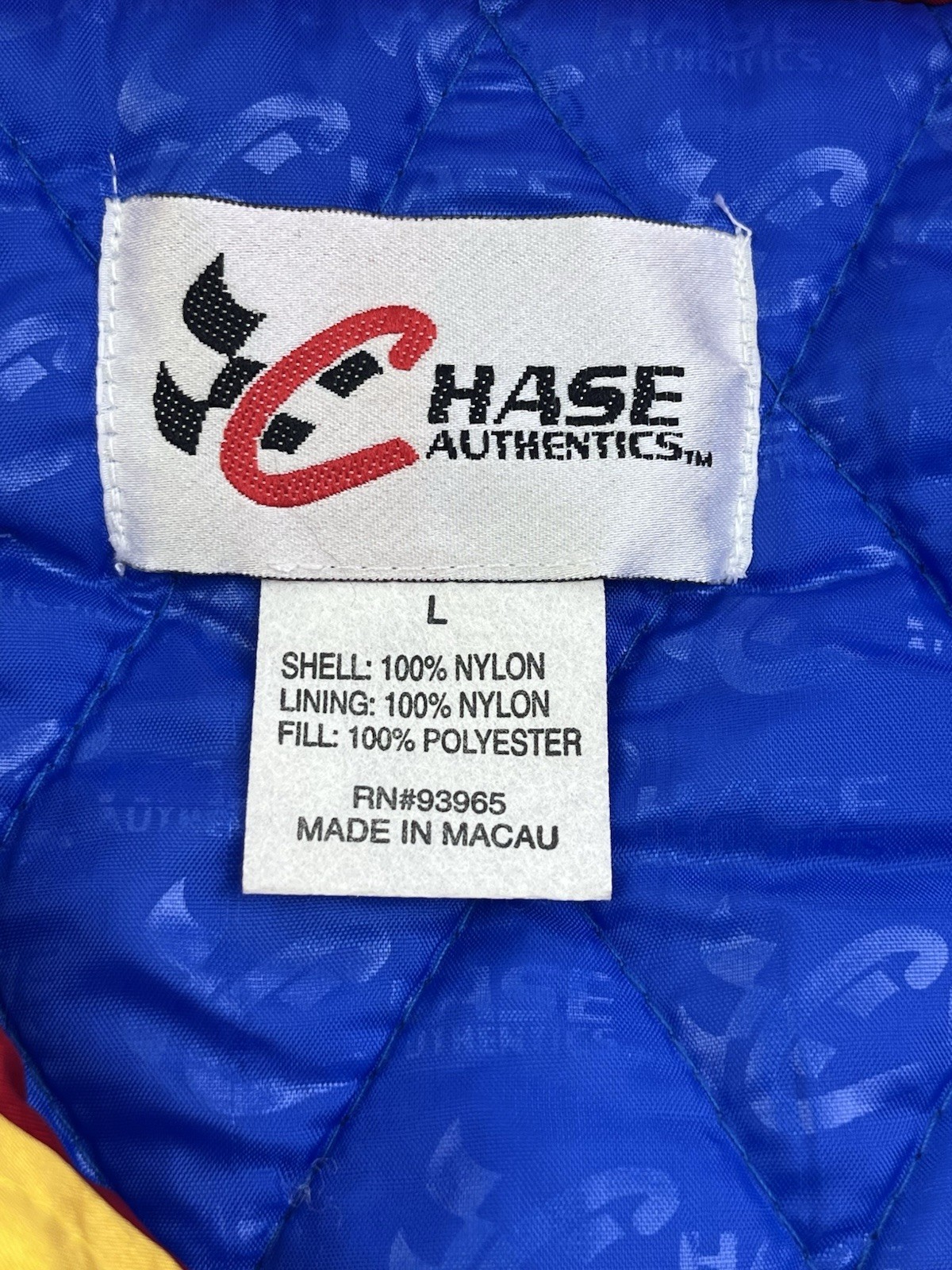 Vintage Jeff Gordon #24 DuPont Racing Jacket L Chase Authentics NASCAR Rainbow