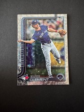 Ernie Clement 2025 Topps Series 1 - #319 Silver Crackle Foil Blue Jays