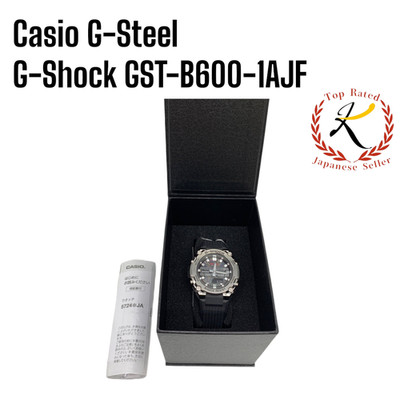 【US/DDP】 Casio G-Shock GST-B600-1AJF G-Steel Bluetooth Mobile Link Solar Men NEW