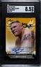 2010 Leaf Mma Brock Lesnar #AU-BL1 Autograph Gold #1/5 SGC 8.5