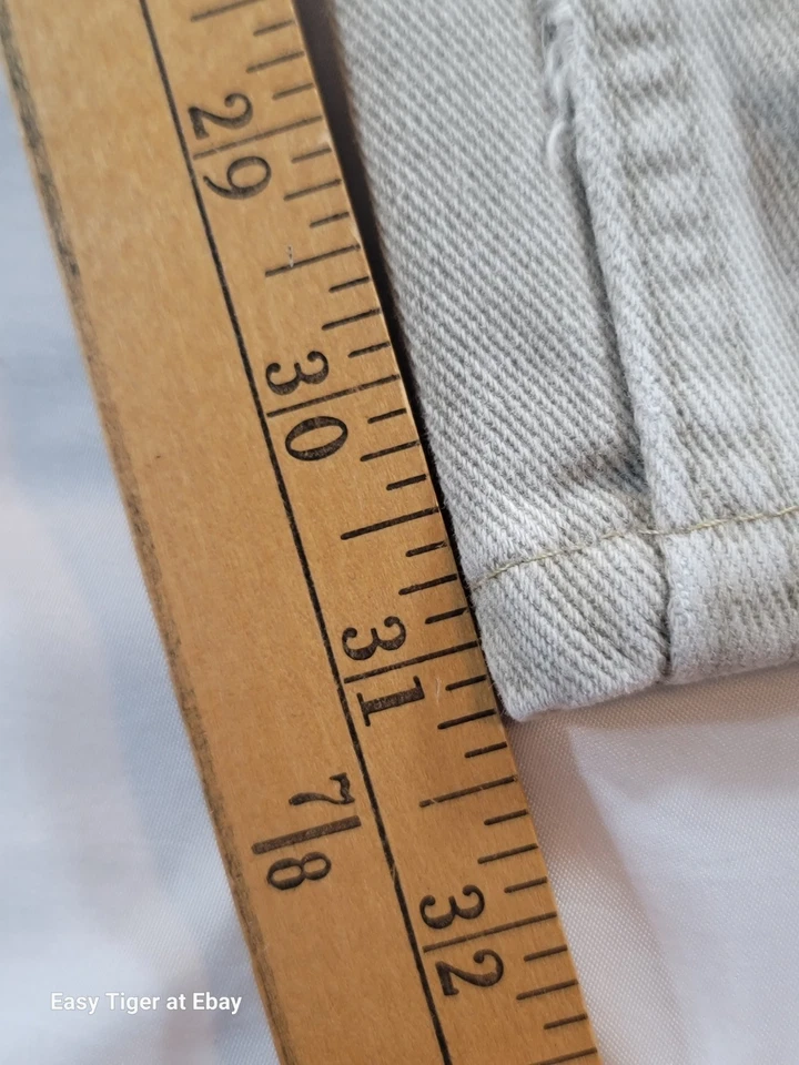 Jeans Arizona Jeans Co de Colección Años 90 Para Hombres 44x32 Ajuste Suelto Marfil TAN Denim 100% Algodón Foto 4 de 4