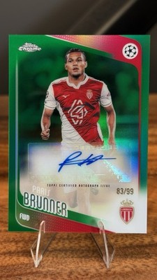 2025-26 Topps Chrome UCC - Paris Brunner Green Auto /99 #CA-PB