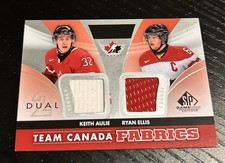 2012-13 Upper Deck SP Game Used Keith Aulie - Ryan Ellis Team Canada Dual Jersey