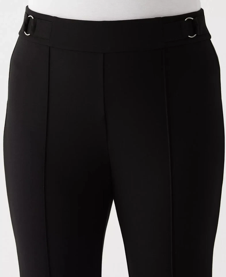 Pantalones para mujer Rafaella talla grande talla 20W pierna ajustada pantalón al tobillo con Foto 4 de 4