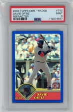 2003 Topps Chrome Traded Refractor #T52 David Ortiz PSA 9