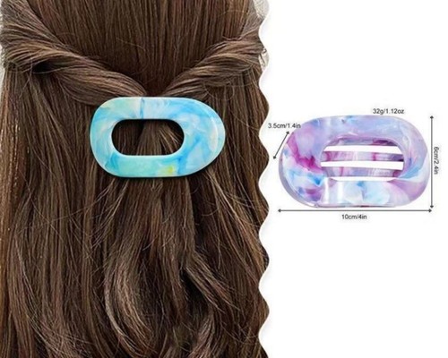 6 X Entenschnabel Haarspangen für Dickes Dünnes Haar Hineinlegen Krallenclips! - Bild 5 von 8
