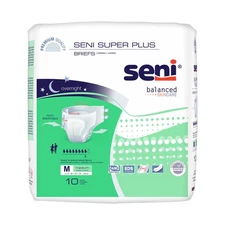 Seni Incontinence Brief Breathable / Overnight S-ME10-BP1 Heavy to Severe 40 Ct