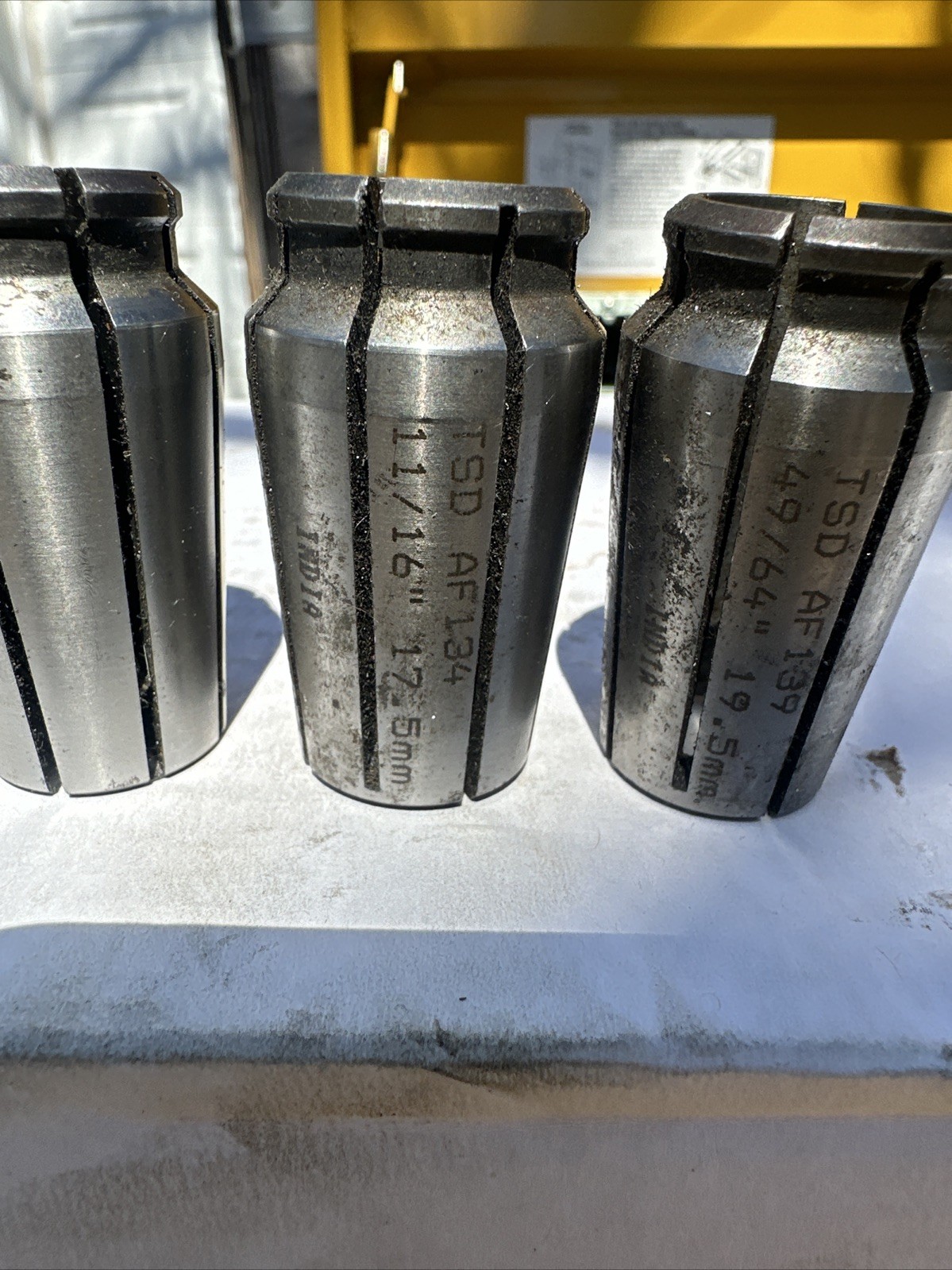 5:TSD Acura Flex Collet Set 7/16 15/32 1/2 11/16 49/64 Milling Machine Universal