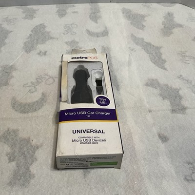 MetroPCS Micro USB Car Charger 1 A UNIVERSAL Compatible With Micro USB Devices