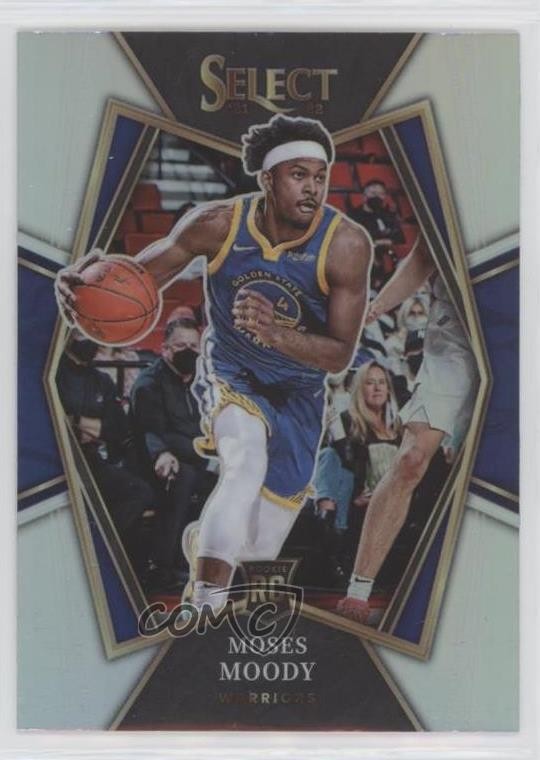 2021-22 Panini Select Premier Level Silver Prizm Moses Moody #187 Rookie RC 0b3