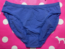 2010 Victoria Secret Vintage Cotton Logo Waist High Leg Brief Panties Medium M