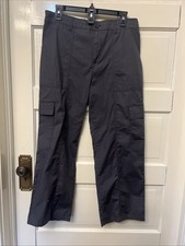 New Social Standard by Sanctuary Ladies Portside Cargo Crop Pants Washed Black L