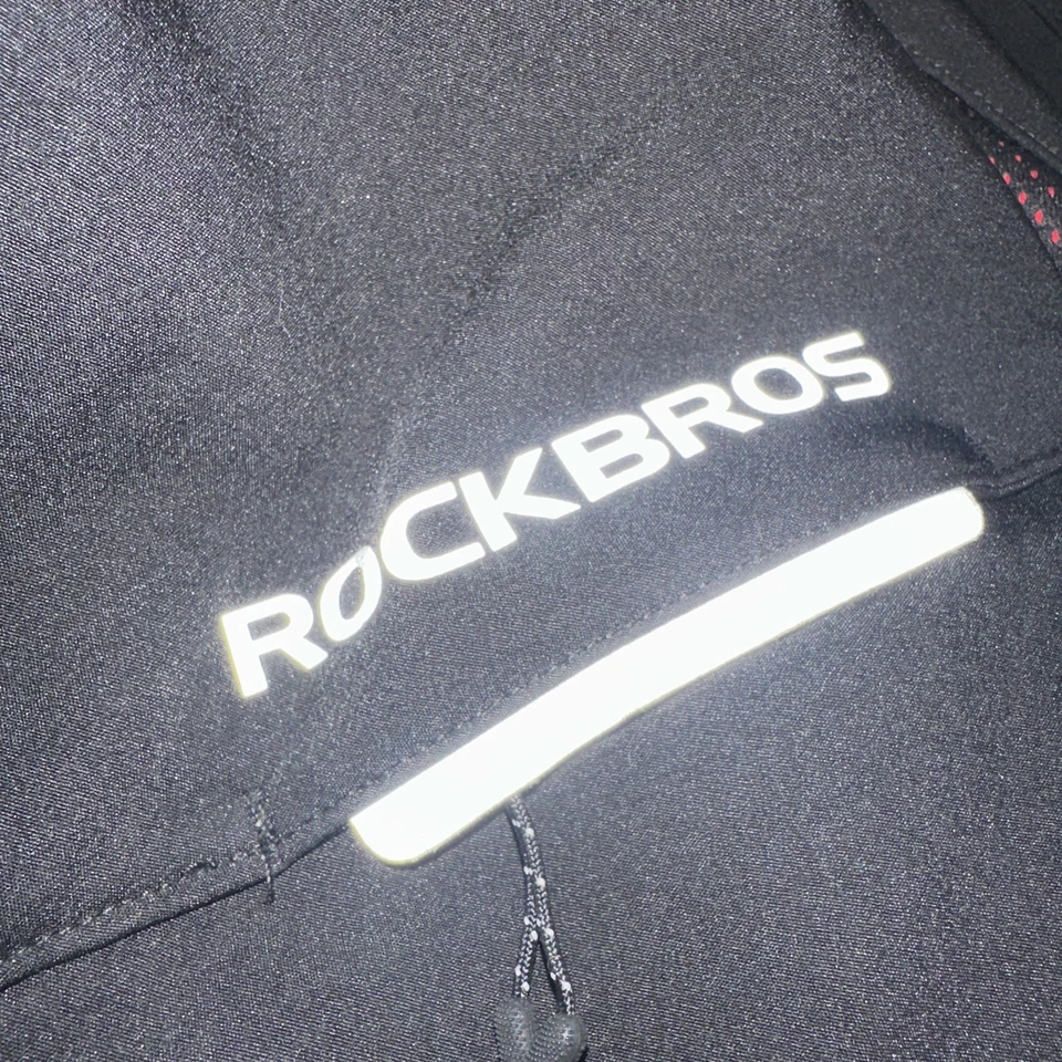 ROCKBROS! CHAQUETA DE CICLISMO XXXL CREMALLERA NEGRA/ROJA, Bolsillos con cremallera Forrada de Vellón AUTOMA Foto 2 de 4