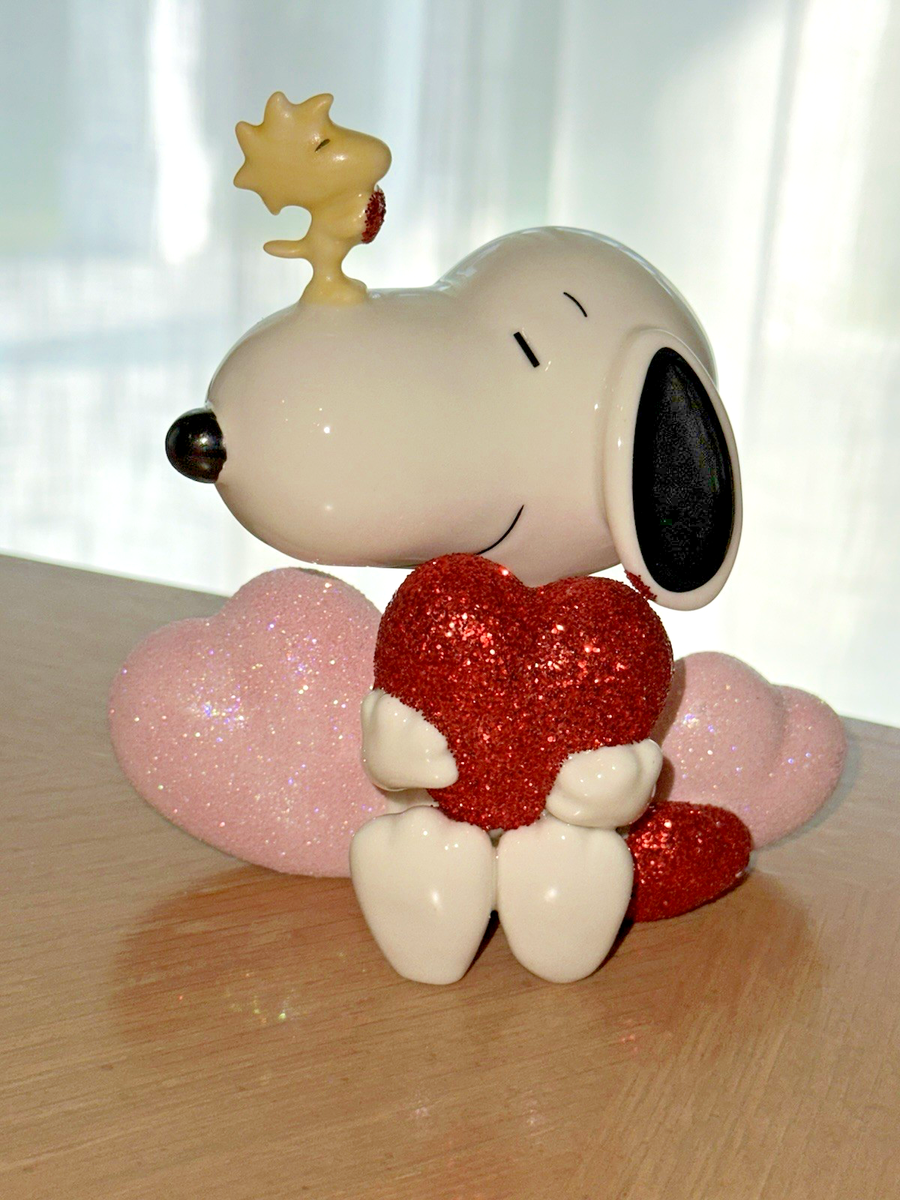 Lenox Peanuts Valentine's Day Hearts Snoopy Woodstock Figurine | eBay