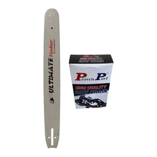 20" Chainsaw Guide Bar And Full Skip Chisel Chain Combo  3/8" .050" 72DL