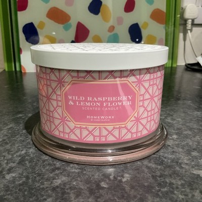 HomeWorx by Harry Slatkin Wild Raspberry & Lemon Flower 4 Docht Kerze