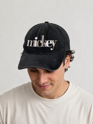 Disney Goofy s Hat Co VTG Mickey Embroidered Adjustable Hat OS Black