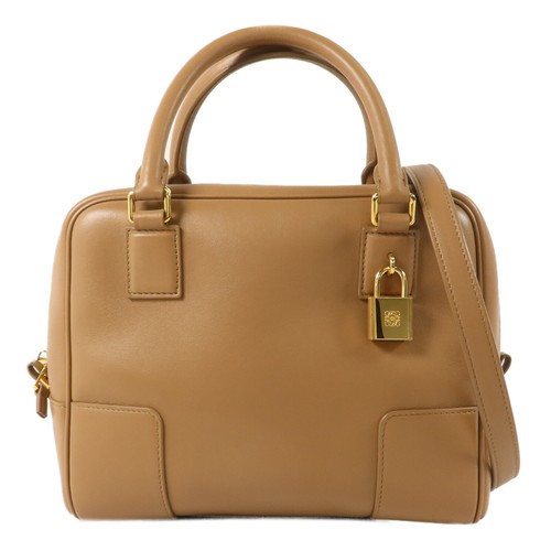LOEWE GHW Amazona 23 2 Way Shoulder Bag 260916 Calfskin Leather Brown