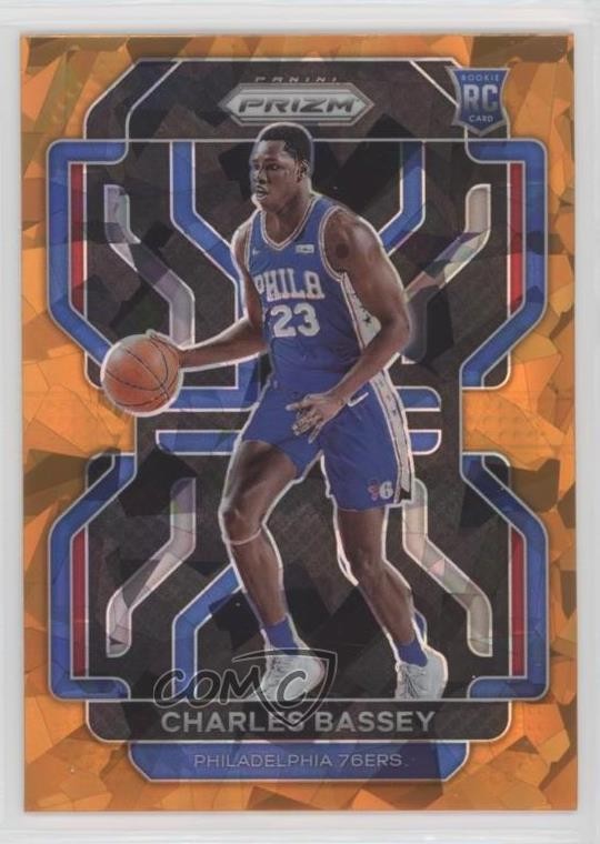 2021-22 Panini Prizm Orange Ice Prizm Charles Bassey #304 2l4