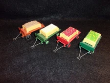 4 Vintage Dinky Toys Meccano 25G Diecast Wagons Trailers England