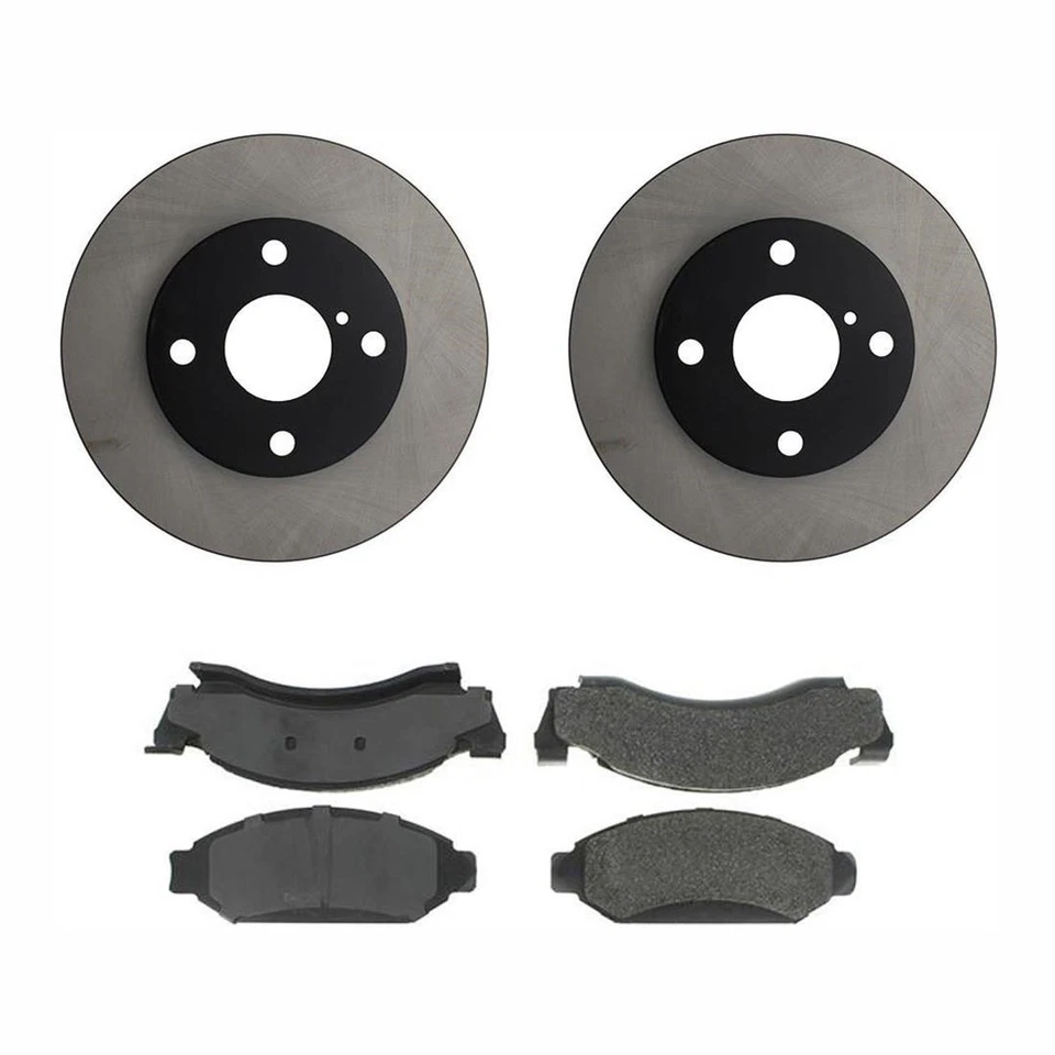 Front Brake Pads and Rotors For Ford F-150 1987 1988 1989 1990 1991 1992 1993 - Изображение 2 из 4
