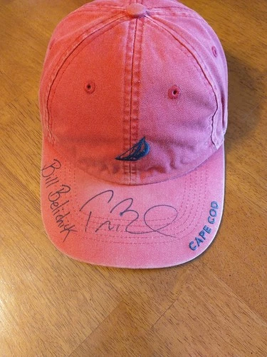 TOM BRADY BILL BELICHICK SIGNED CAPE COD CAP NO COA