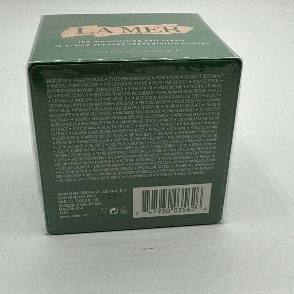NOVO EM FOLHA AUTÊNTICO La Mer Creme Hidratante Macio 1oz Creme Facial Selado - Imagem 3 de 3