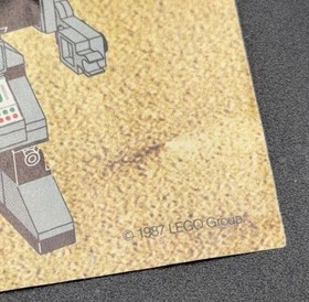 LEGO 1498 INSTRUCTIONS ONLY Spy-Bot Robot Vintage 1987 Classic Space Legoland