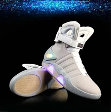 Back To The Future Led Shoes, Men Air Sneaker Light USB Recharging 1989 Mag Boot