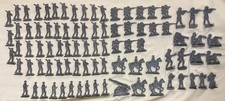 Vintage Lot 85 Lead Metal Toy Soldiers - Military Horse War Flat