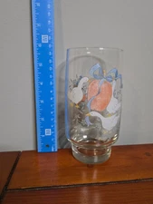 International Marmalade Pattern Glass Tumbler 12oz Ducks Apple Blue Ribbon