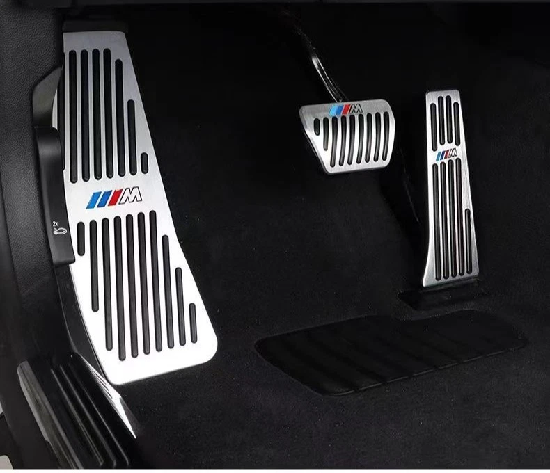 3PCS Aluminum Accelerator Brake Pedal For BMW M new 2 3 4 5 6 Series X3X4X5X6 - Image 3 of 4