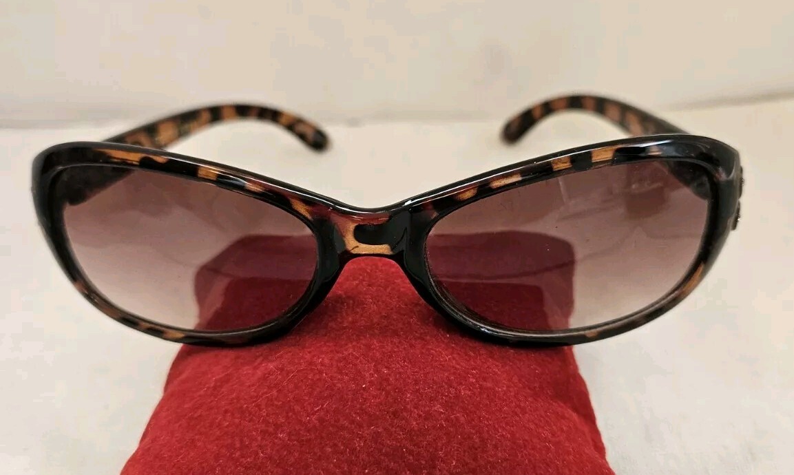 Women's Foster Grants Cat Eye Sunglasses in Brown Leopard Print NWOT-image