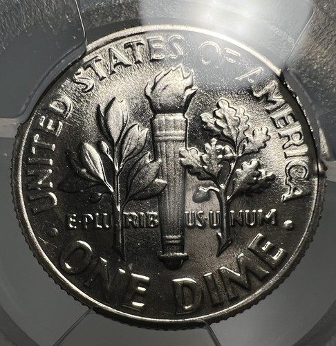 1966 SMS Roosevelt Dime PCGS SP67 FS-401 5 on Cheek Variety Coin 10C Gold Shield - Picture 8 of 14