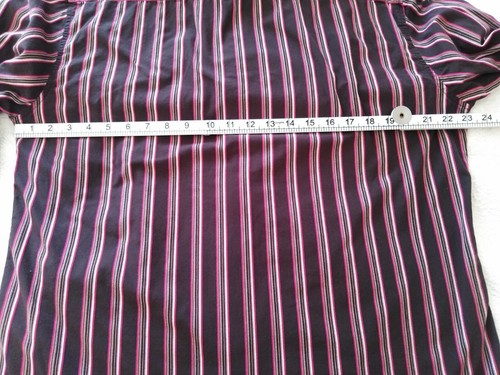 The Original BEN SHERMAN SHIRT PREMIUM Brown Multicolour stripe cotton 3/L - Picture 7 of 12