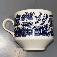 Churchill England Blue Willow Tea / Coffee Cup - Free Shipping